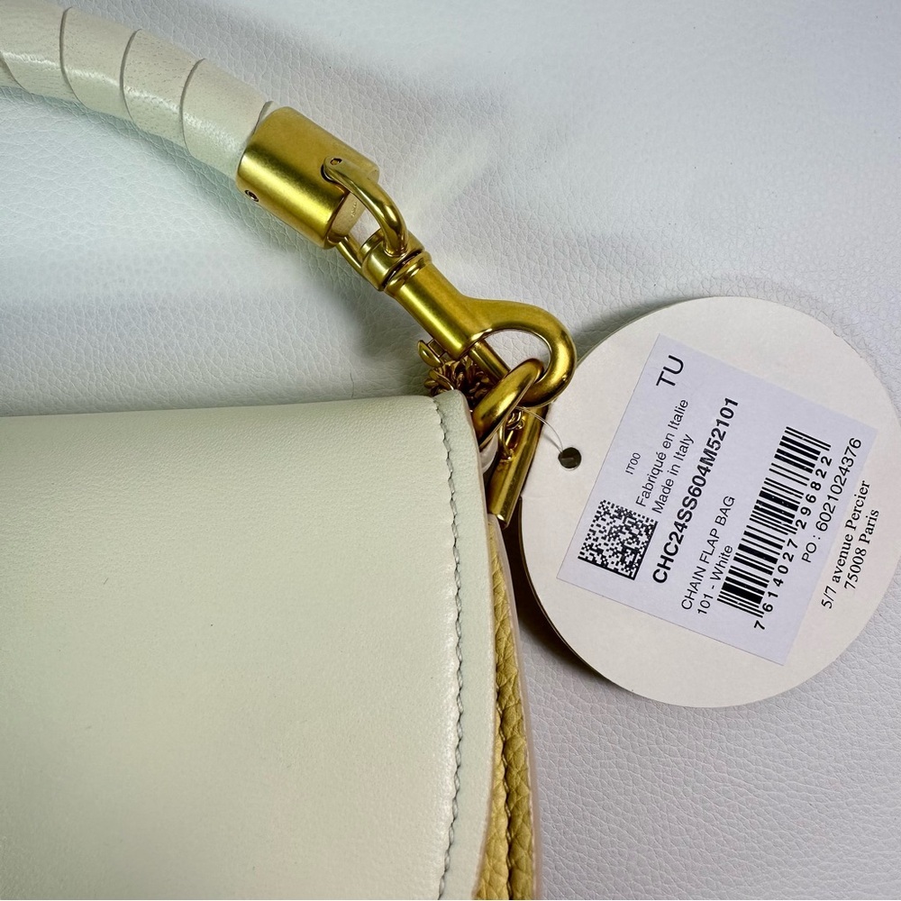 NEW CHLOE MARCIE CHAIN FLAP CALF LEATHER & SUEDE MISTY IVORY AUTHENTIC NWT! - Picture 8 of 13